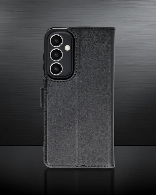 Samsung Galaxy S23 Fe Kılıf Trend S Plus Kapaklı Kılıf - Siyah