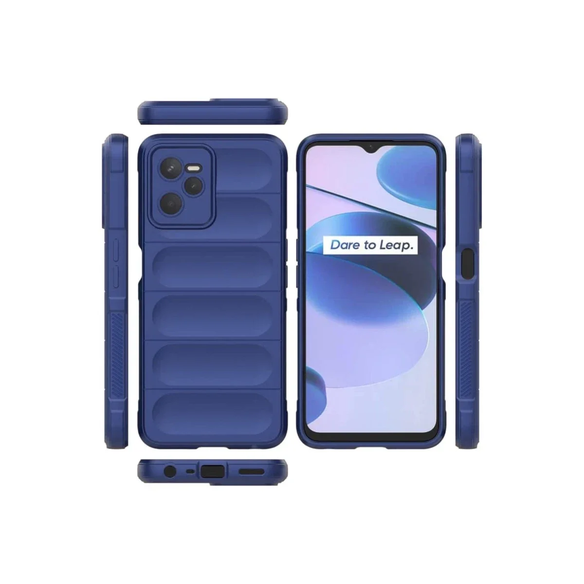 Realme C35 Kılıf Optimum Silikon - Lacivert görsel 3