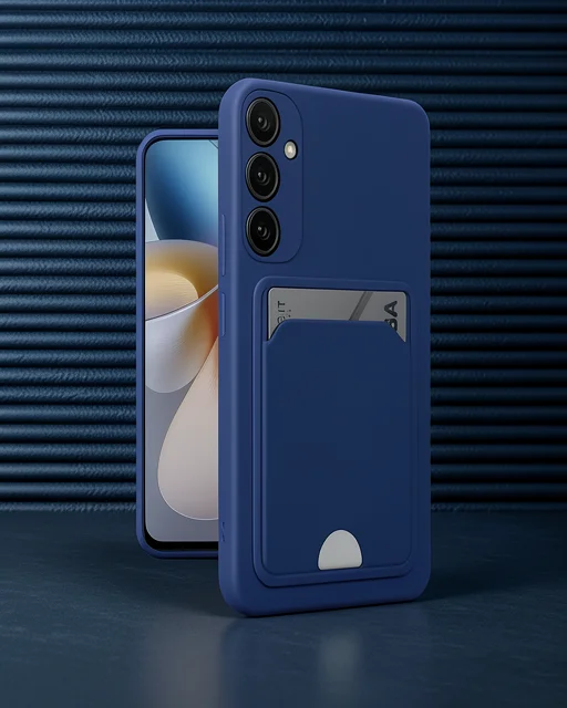 Samsung Galaxy A26 Kılıf Kelvin Kartvizitli Silikon - Lacivert