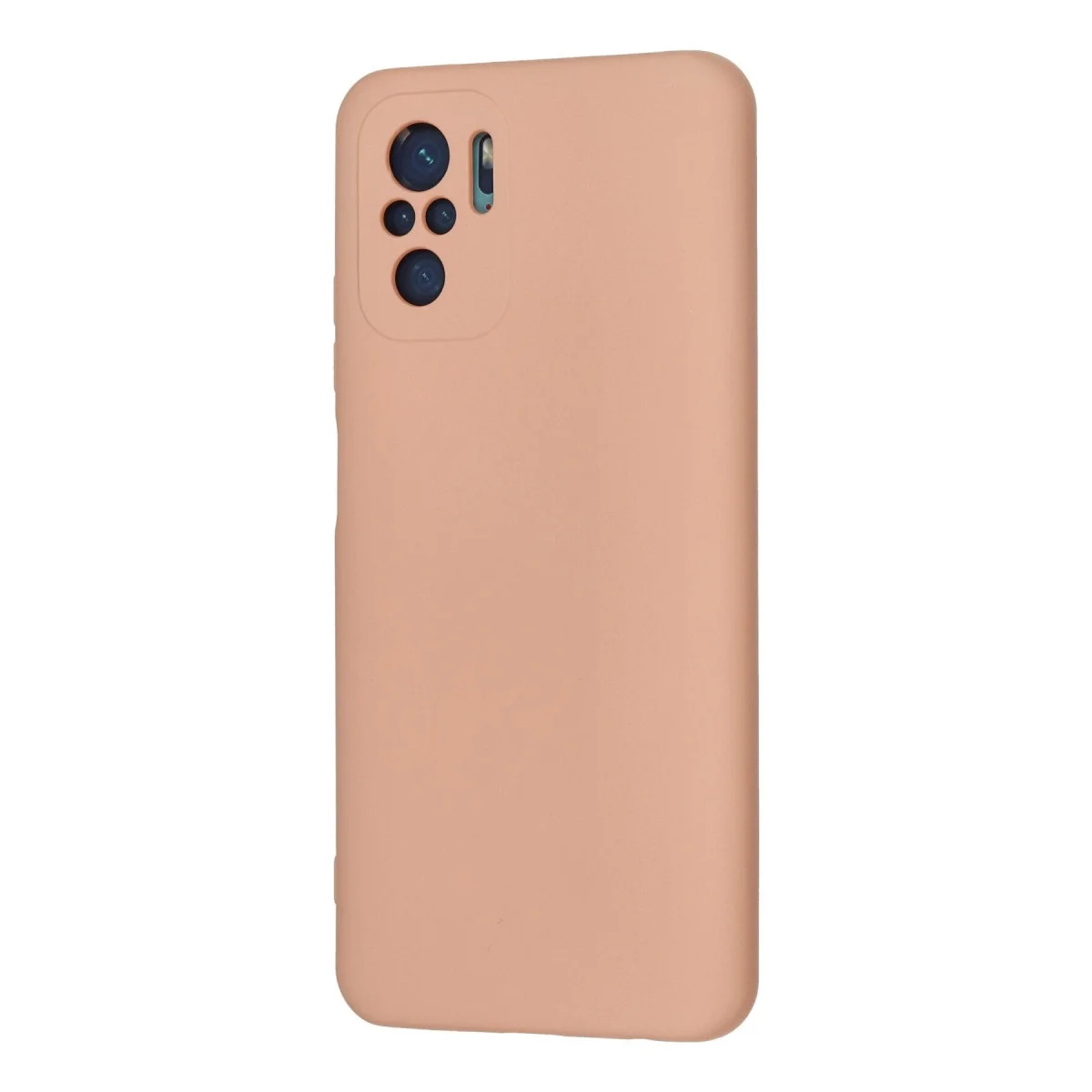 Xiaomi Redmi Note 10 Kılıf Nano İçi Kadife Silikon - Pudra görsel 3
