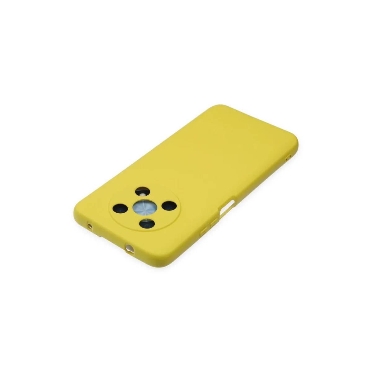 Huawei Nova Y90 Kılıf Nano İçi Kadife Silikon - Sarı görsel 4