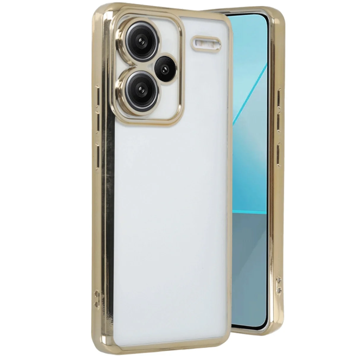 Xiaomi Redmi Note 13 Pro Plus Kılıf Razer Lensli Silikon - Gold