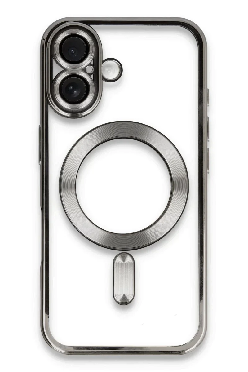 Apple iPhone 16 Kılıf Kross Magneticsafe Kapak - Titan Gri