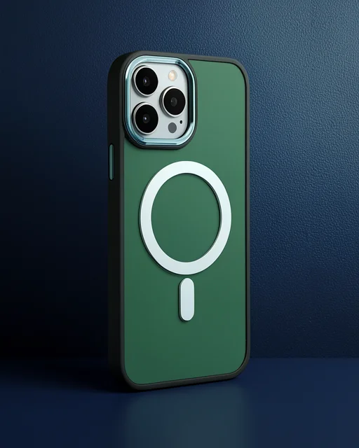 Apple İphone 14 Pro Kılıf Room Magneticsafe Silikon - Köknar Yeşili