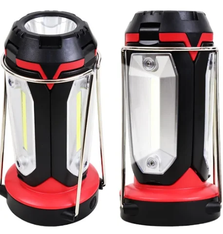 Polizei P-8801 ŞARJLI KATLANABİLİR 3XCOB LED+ 3W LED ÇOK FONKSİYONLU KAMP FENERİ görsel 4