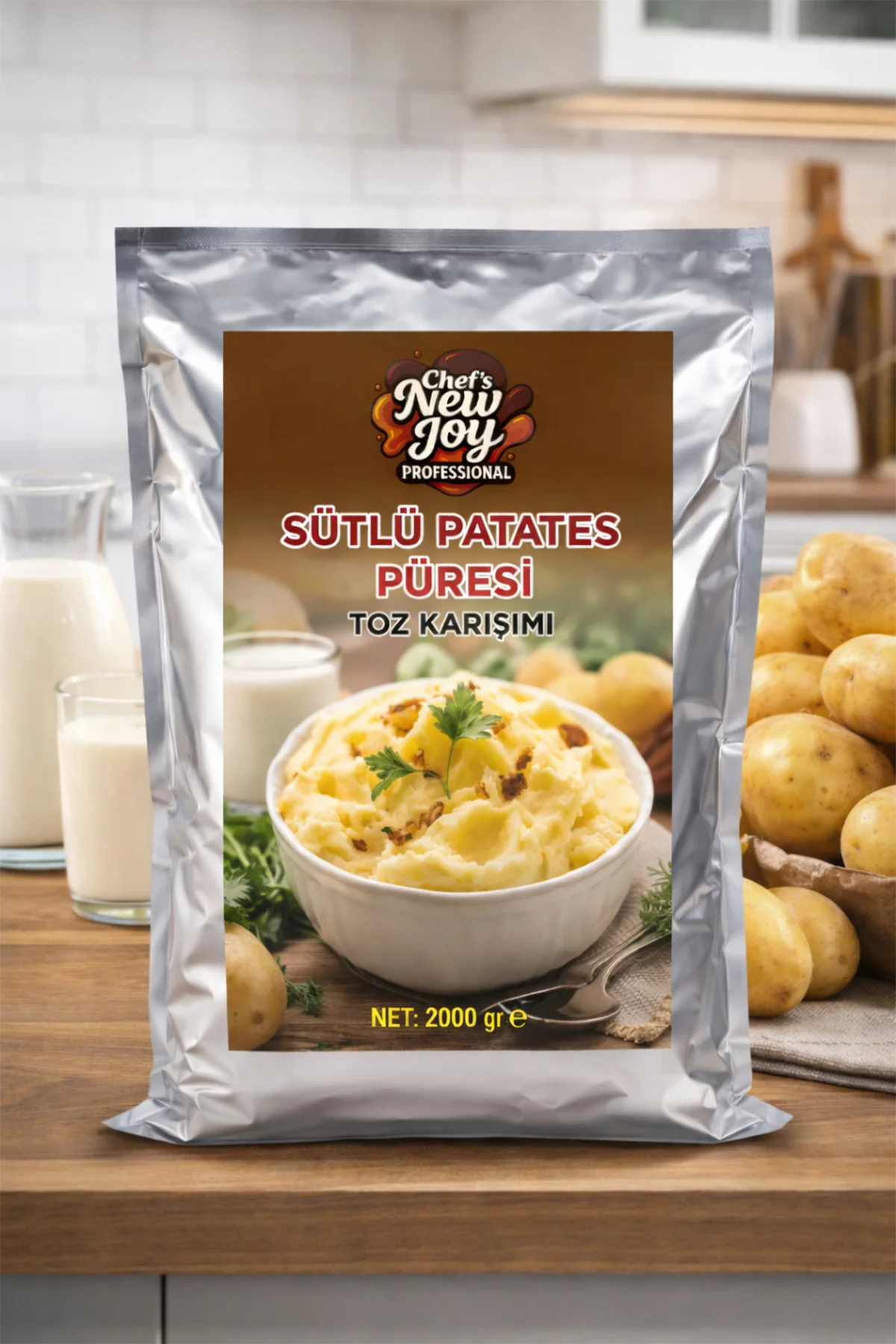 Patates Püresi Sütlü 2000 gr Mashed Potatoes görsel 2