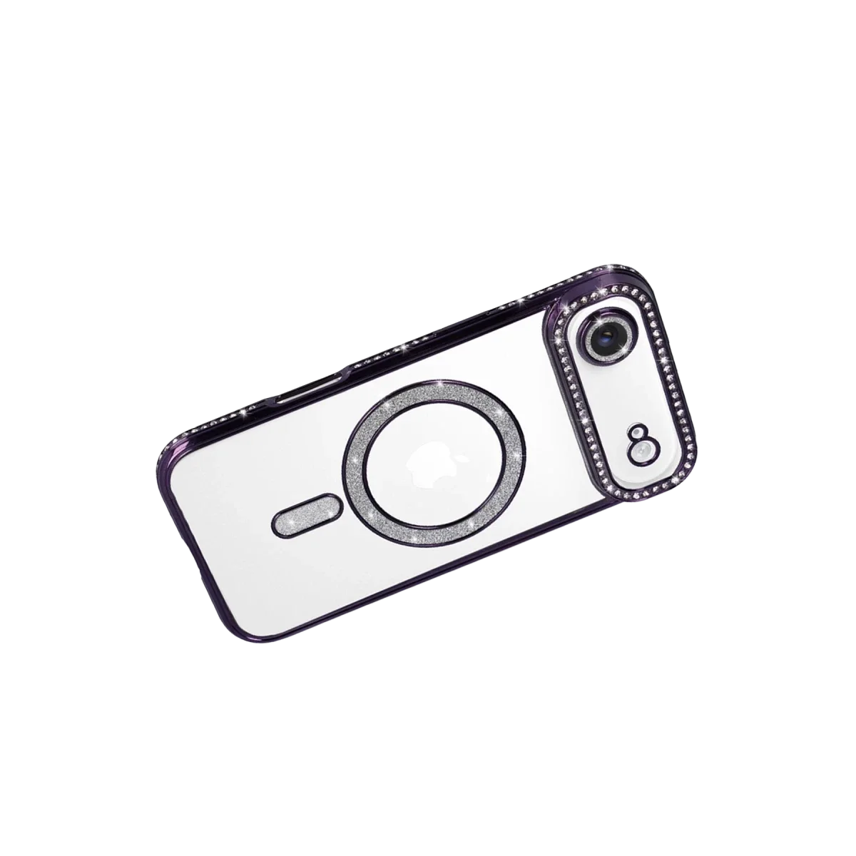 Apple iPhone 17 Air Joke Simli Magneticsafe Kılıf - Derin Mor görsel 4