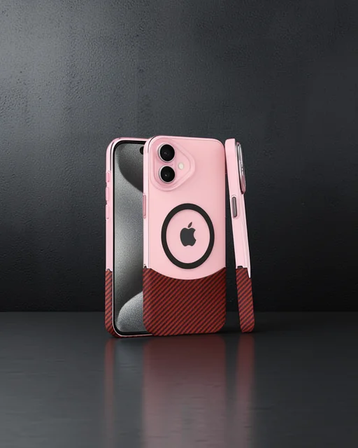 Joko Apple İphone 16 Carbon Puzzle Magsafe Kapak - Pembe