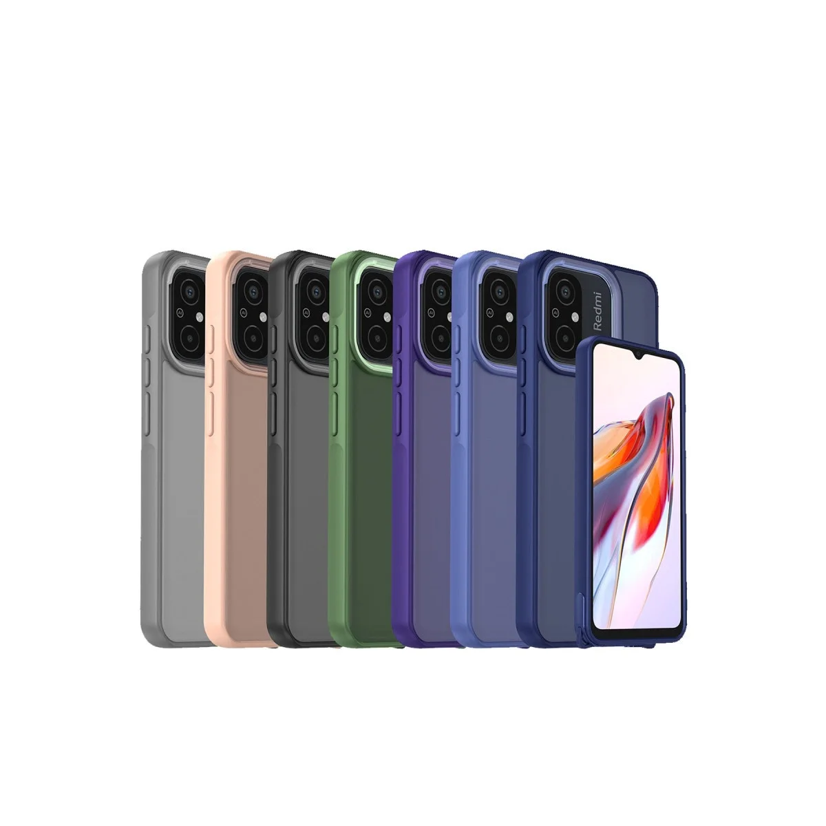 Xiaomi Redmi 12c Kılıf Elegant Kapak - Siyah görsel 2
