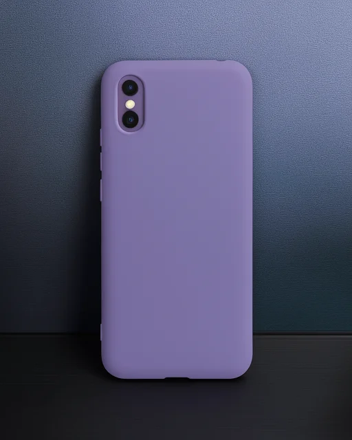 Xiaomi Redmi 9a Kılıf Nano İçi Kadife Silikon - Mor