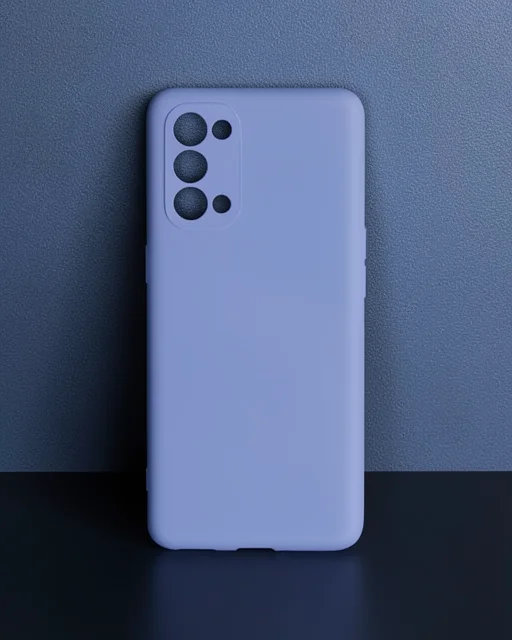 Oppo Reno 5 Pro Kılıf Nano İçi Kadife Silikon - Lila
