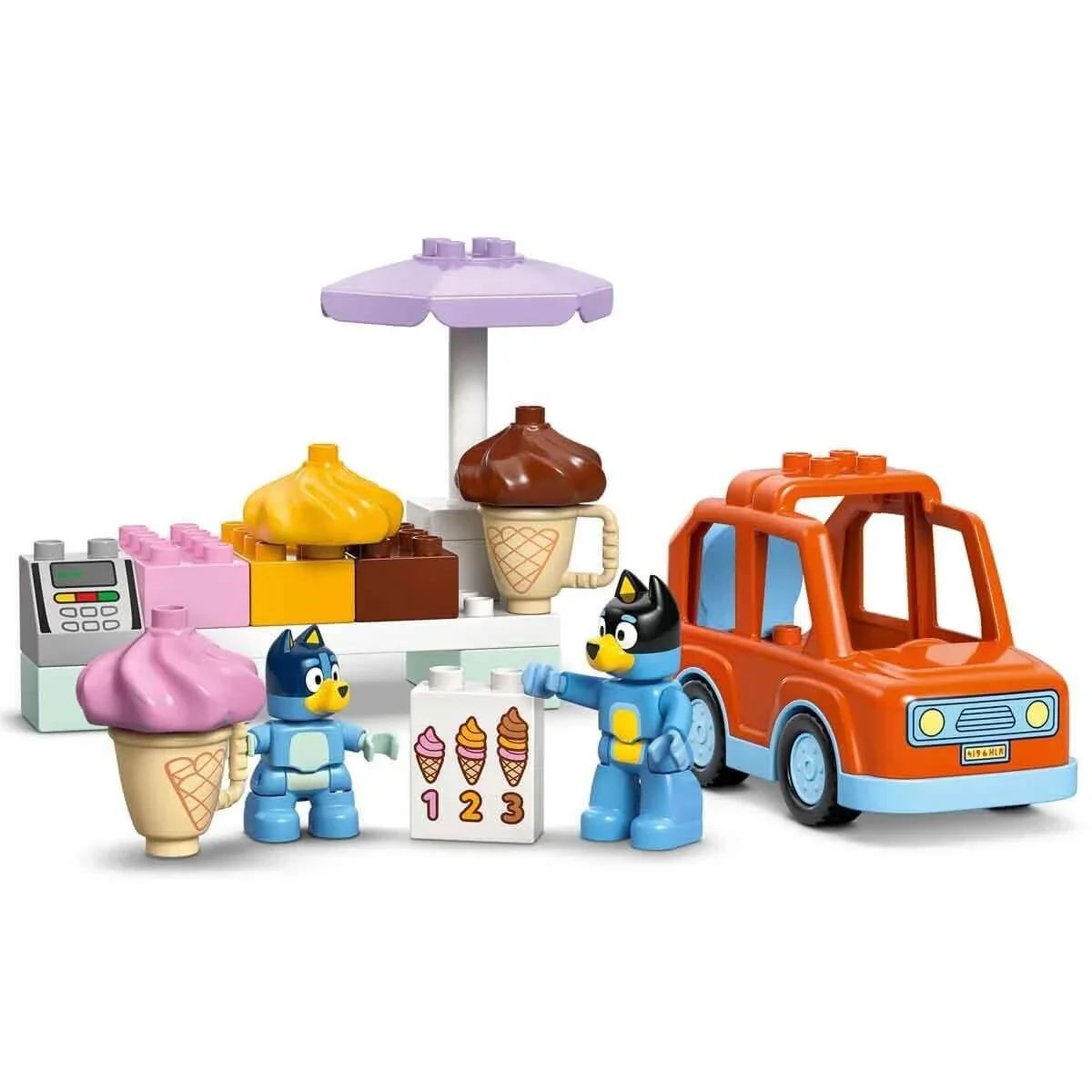 10458 Lego Duplo Bluey ile Dondurma Gezisi 22 parça +2 yaş görsel 3