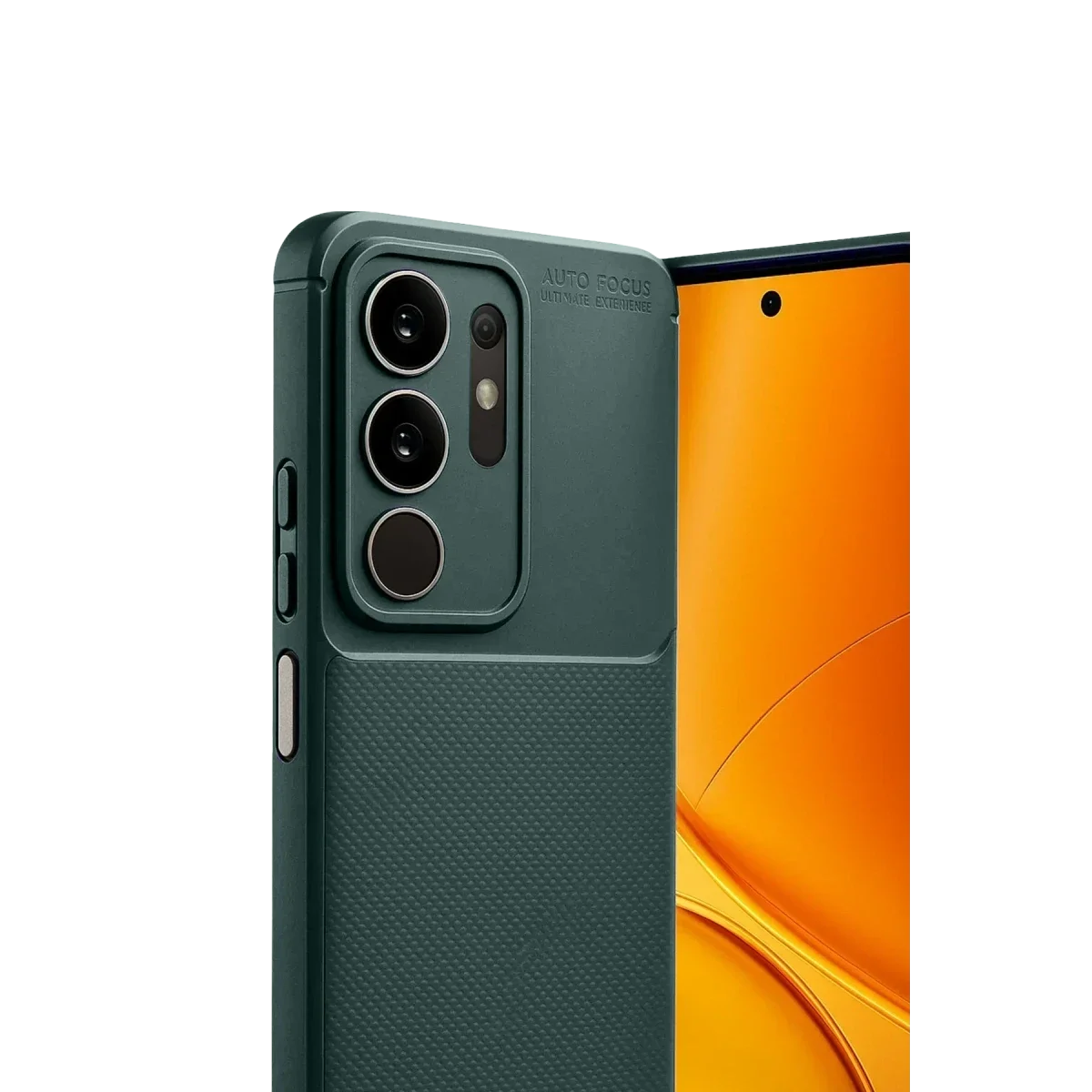 Vivo Y29 4G Auto Focus Karbon Kapak - Koyu Yeşil görsel 3