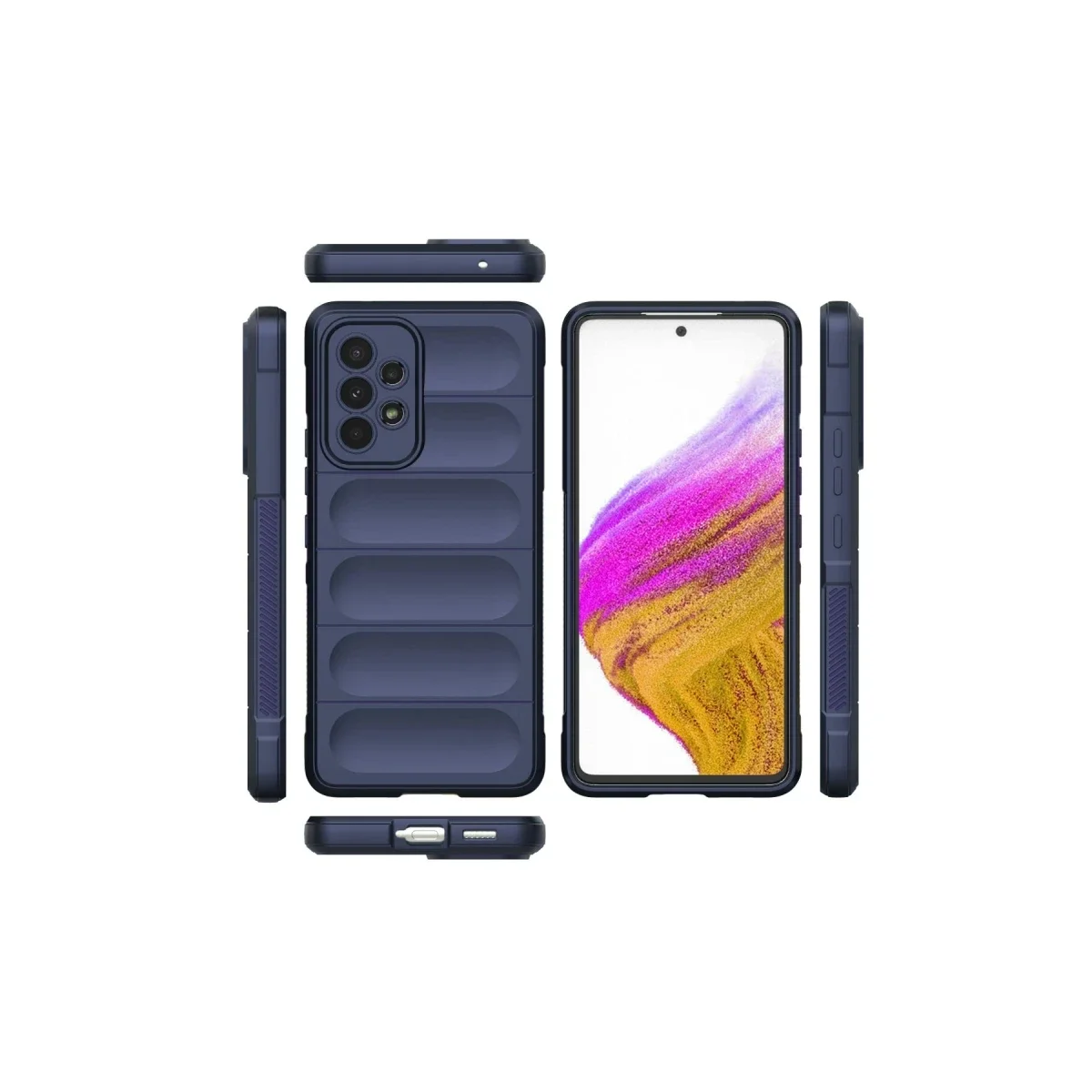 Samsung Galaxy A53 5G Kılıf Optimum Silikon - Lacivert görsel 3