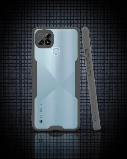 Realme C21 Kılıf Platin Silikon - Siyah