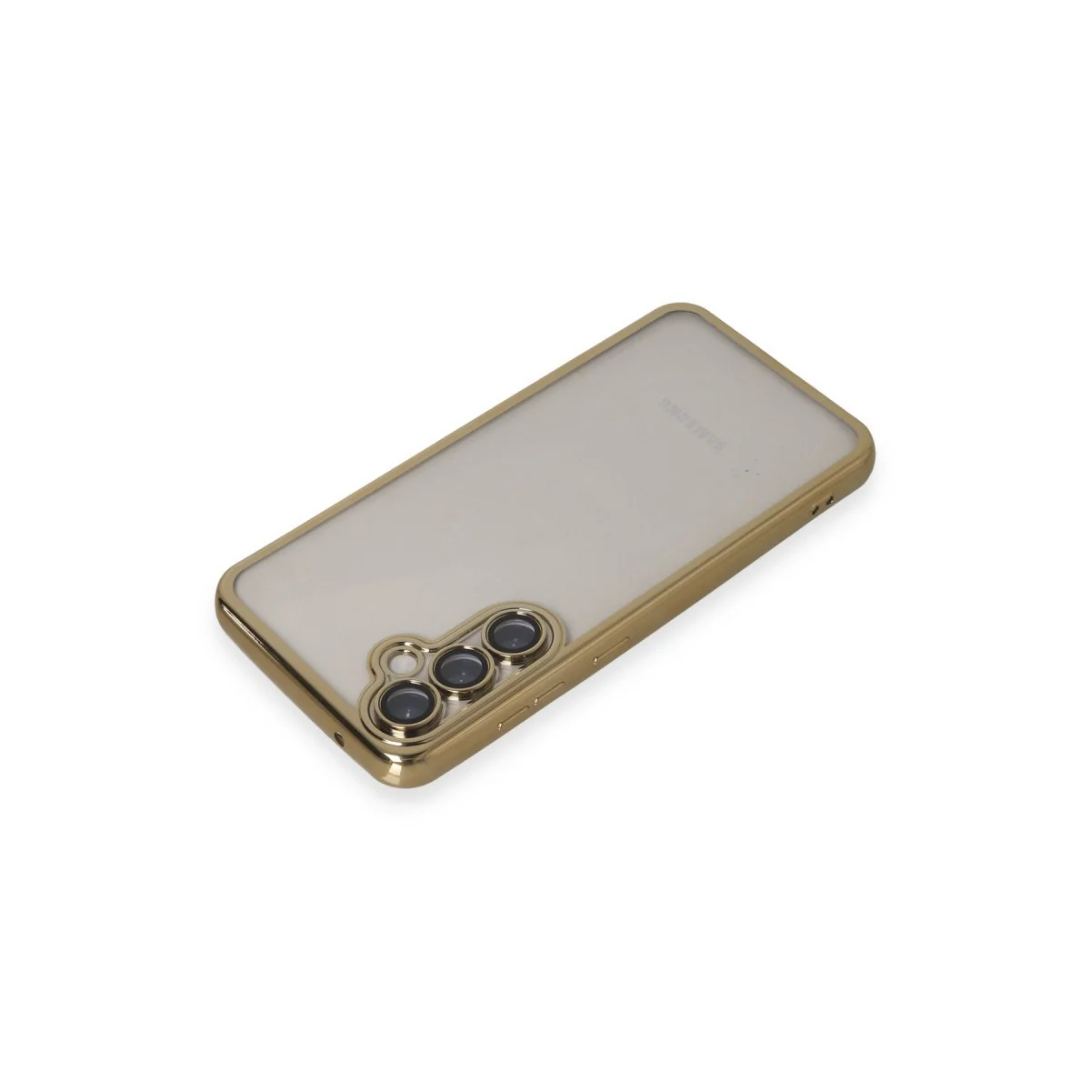 Samsung Galaxy S23 Fe Kılıf Razer Lensli Silikon - Gold görsel 3