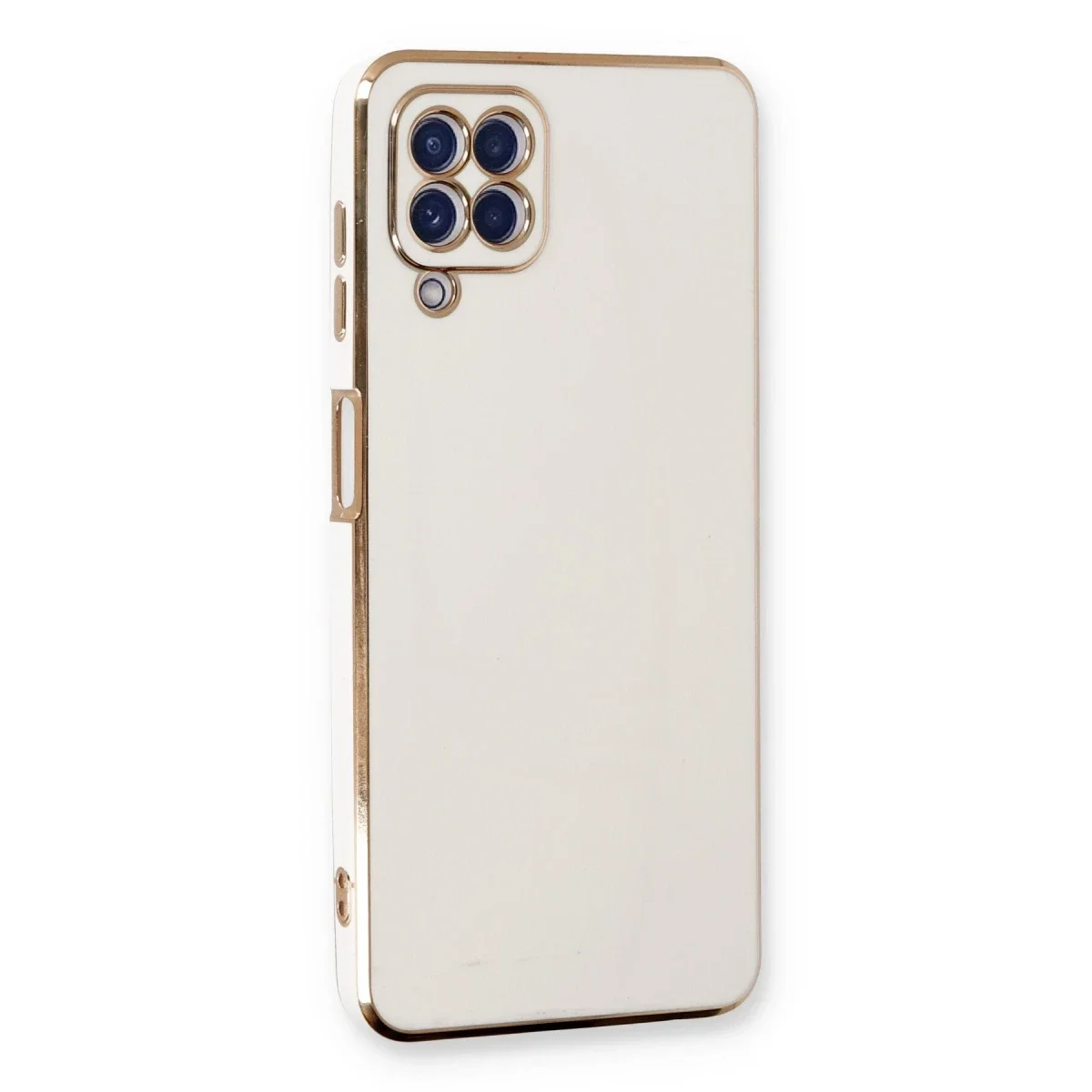 Samsung Galaxy A22 Kılıf Volet Silikon - Beyaz