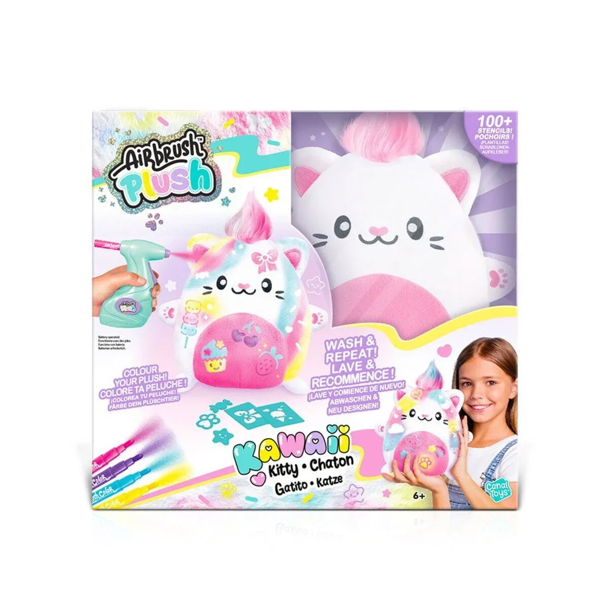 45574 Sun-cnl-hobi Set Aırbrush Peluş Kawaıı Kıtty görsel 6