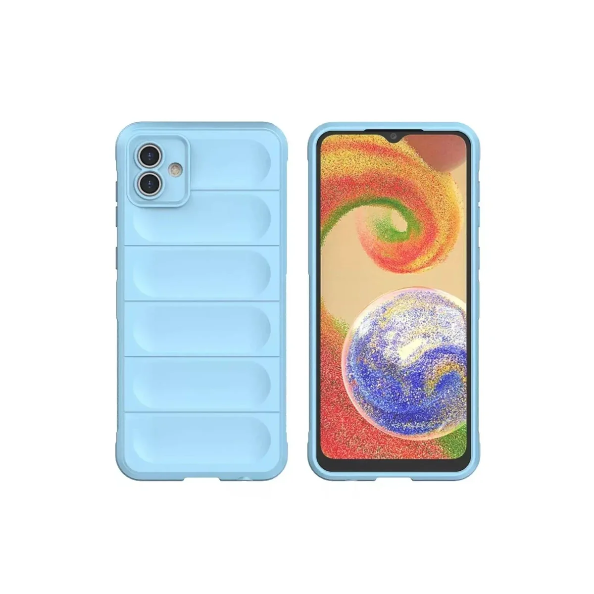 Samsung Galaxy A05 Kılıf Optimum Silikon - Sky Blue görsel 2