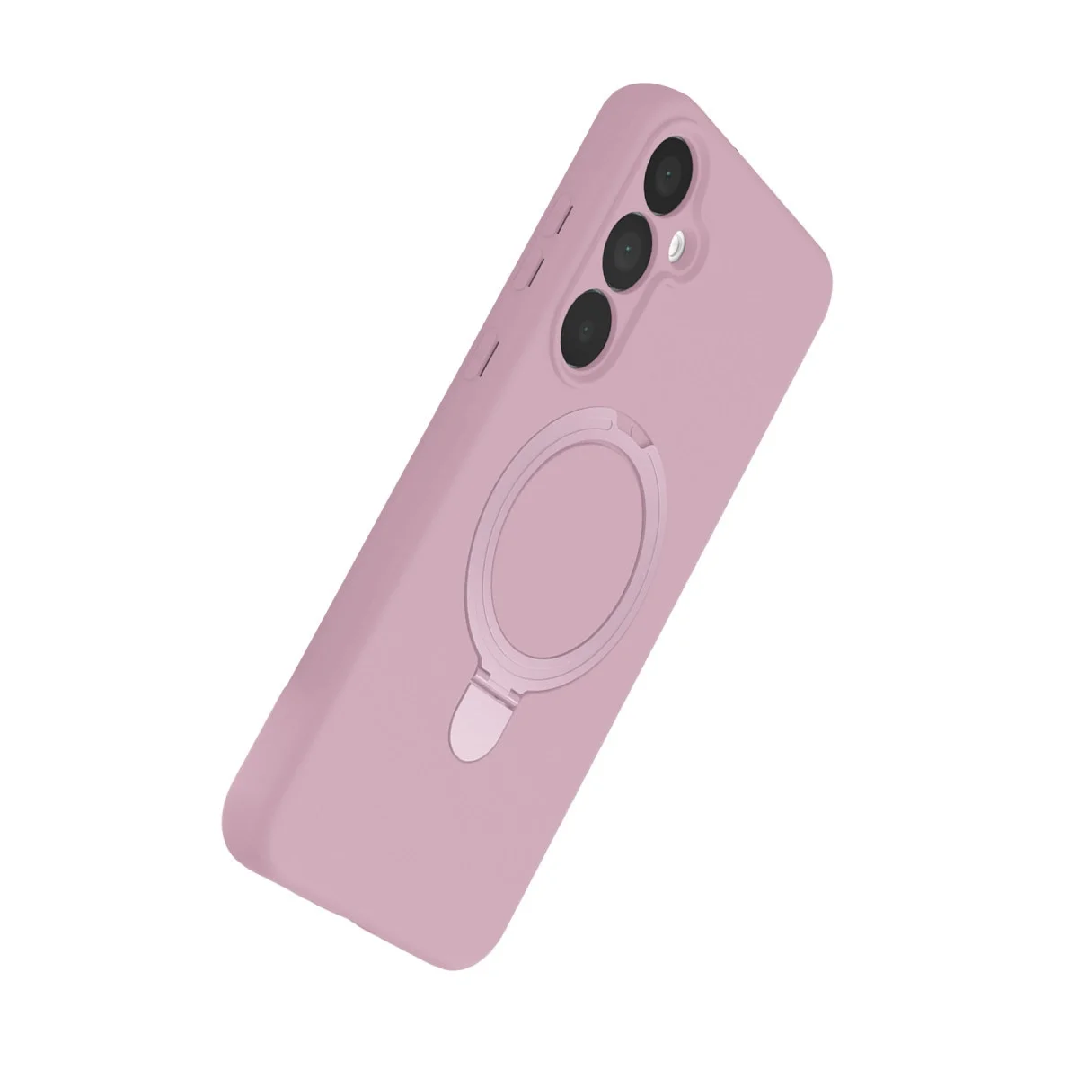 Samsung Galaxy A25 5g Regal Magsafe Standlı Kapak - Açık Pembe görsel 3