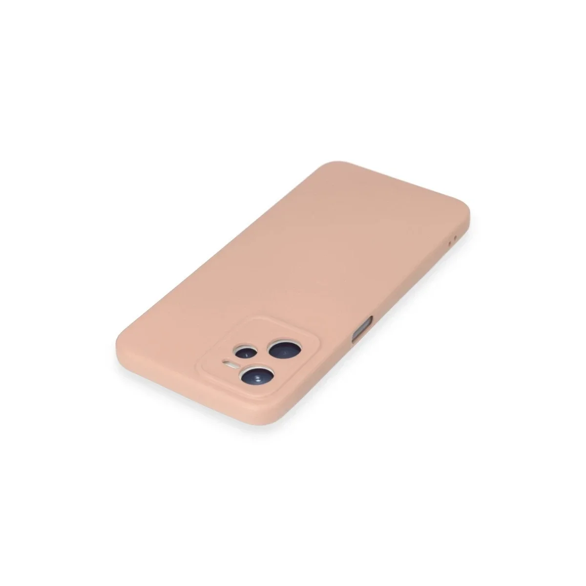 Realme C35 Kılıf Nano içi Kadife Silikon - Pudra görsel 3