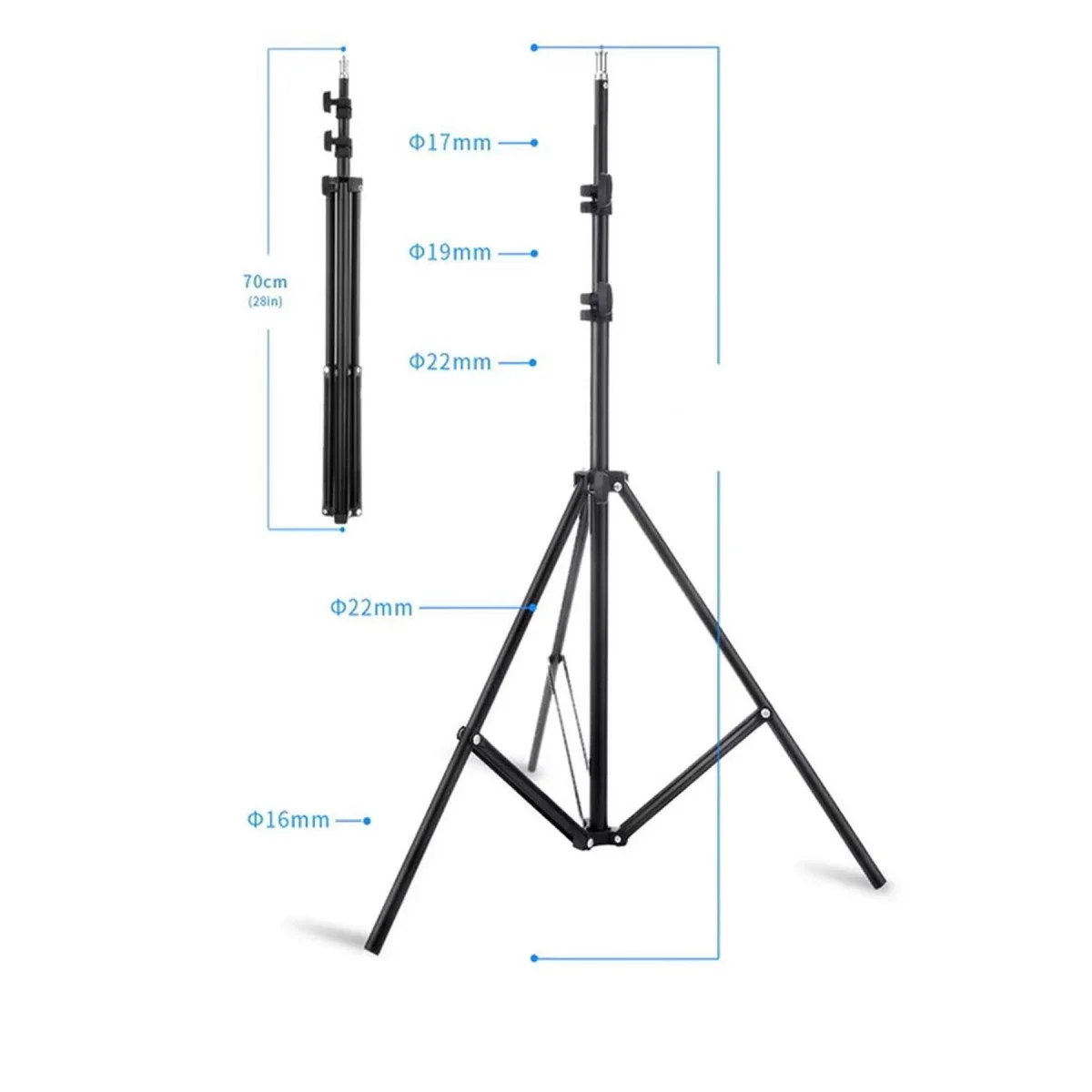 2.1 Tripod Stand Led Işık İçin görsel 3