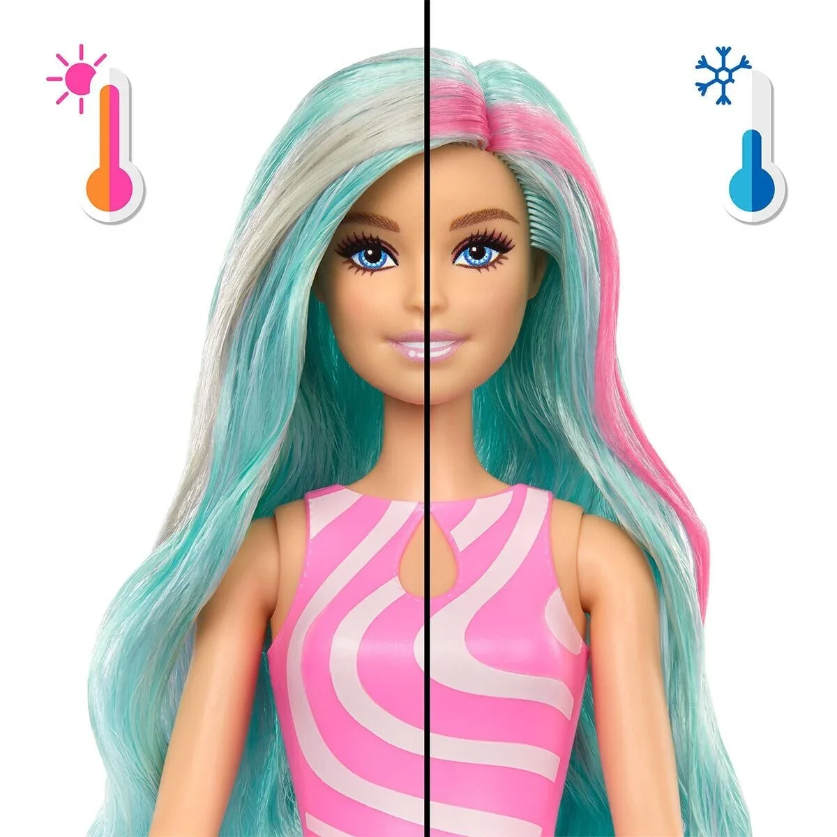 JKF62 Barbie POP Reveal Sürpriz Bebek - Mavi Saçlı görsel 3