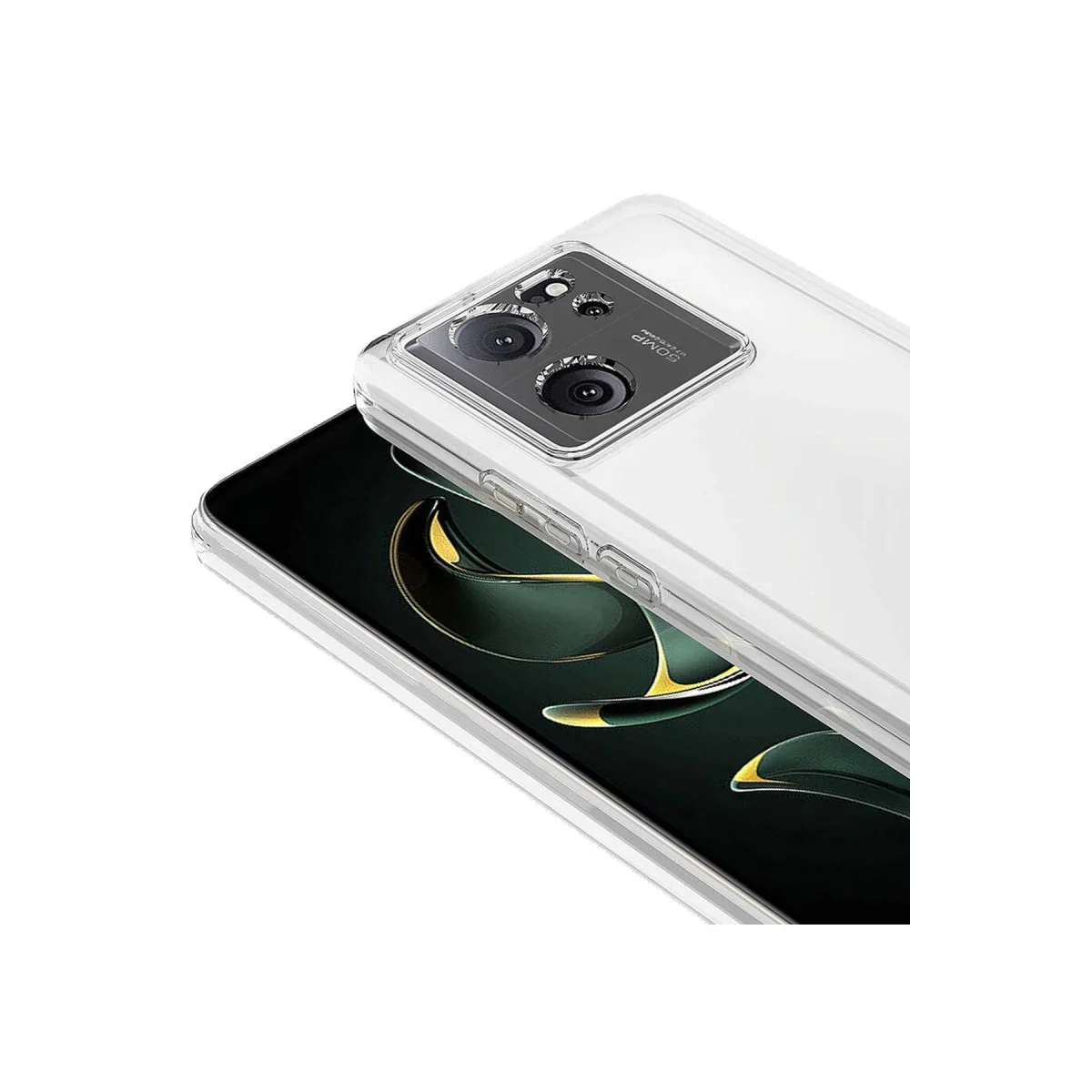 Xiaomi Mi 13t Pro Kılıf Lüx Şeffaf Silikon görsel 2