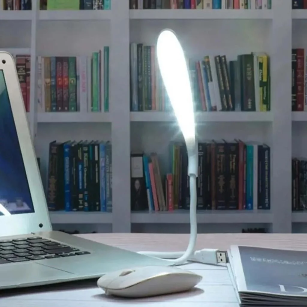 USB Girişli 14 Ledli 3 Kademeli Dokunmatik Masa/Kitap Okuma Lambası Ledi Beyaz görsel 2