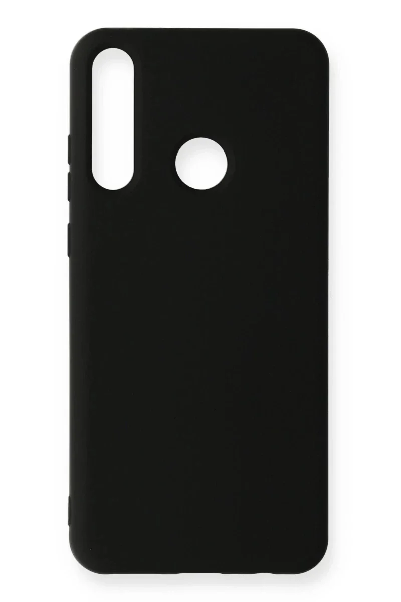 Huawei Y6P Kılıf Nano içi Kadife Silikon - Siyah