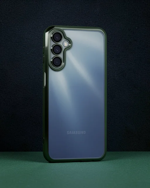 Samsung Galaxy A55 5g Kılıf Razer Lensli Silikon - Yeşil
