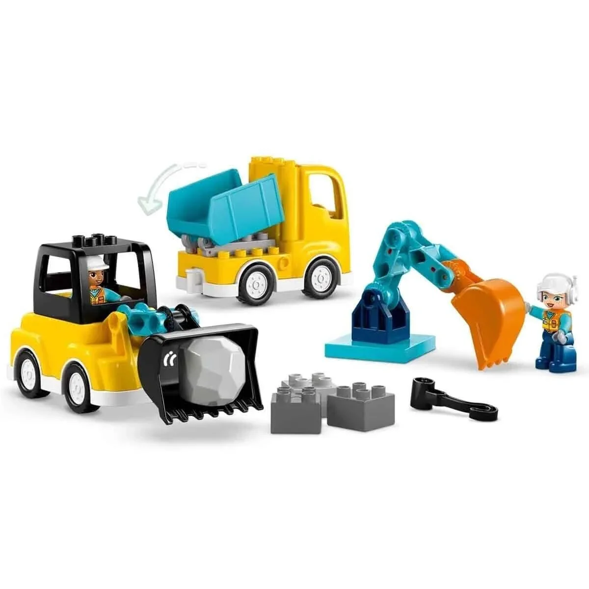 10475 Lego Duplo 3ü1 arada İnşaat Araçları 22 parça +2 yaş görsel 2