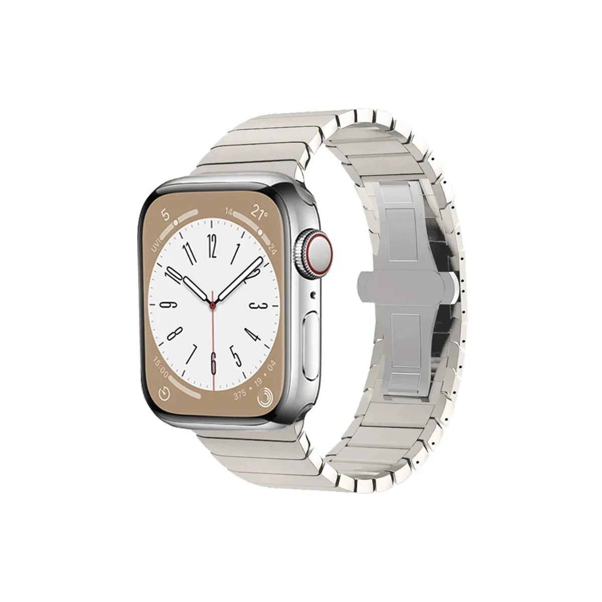 Apple Watch 38mm KR413 Fine Steel Kordon - Yıldız Işığı