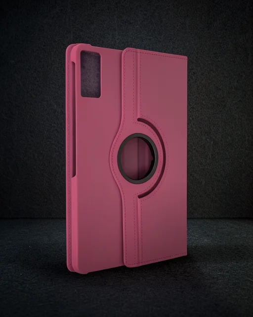 Xiaomi Redmi Pad Kılıf 360 Tablet Deri Kılıf - Pembe
