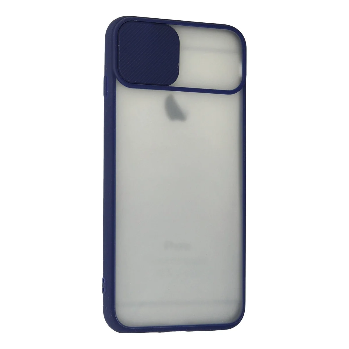 Apple İphone 6 Plus Kılıf Palm Buzlu Kamera Sürgülü Silikon - Lacivert görsel 3