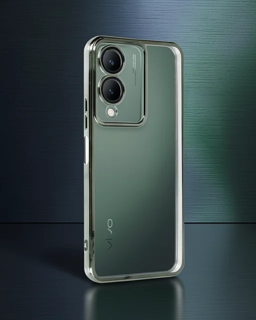 Vivo Y17s Kılıf Razer Lensli Silikon - Yeşil