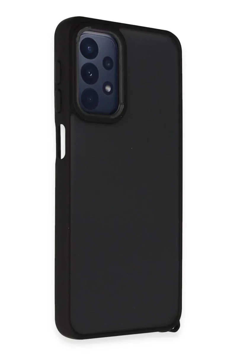 Samsung Galaxy A23 4G Kılıf Elegant Kapak - Siyah