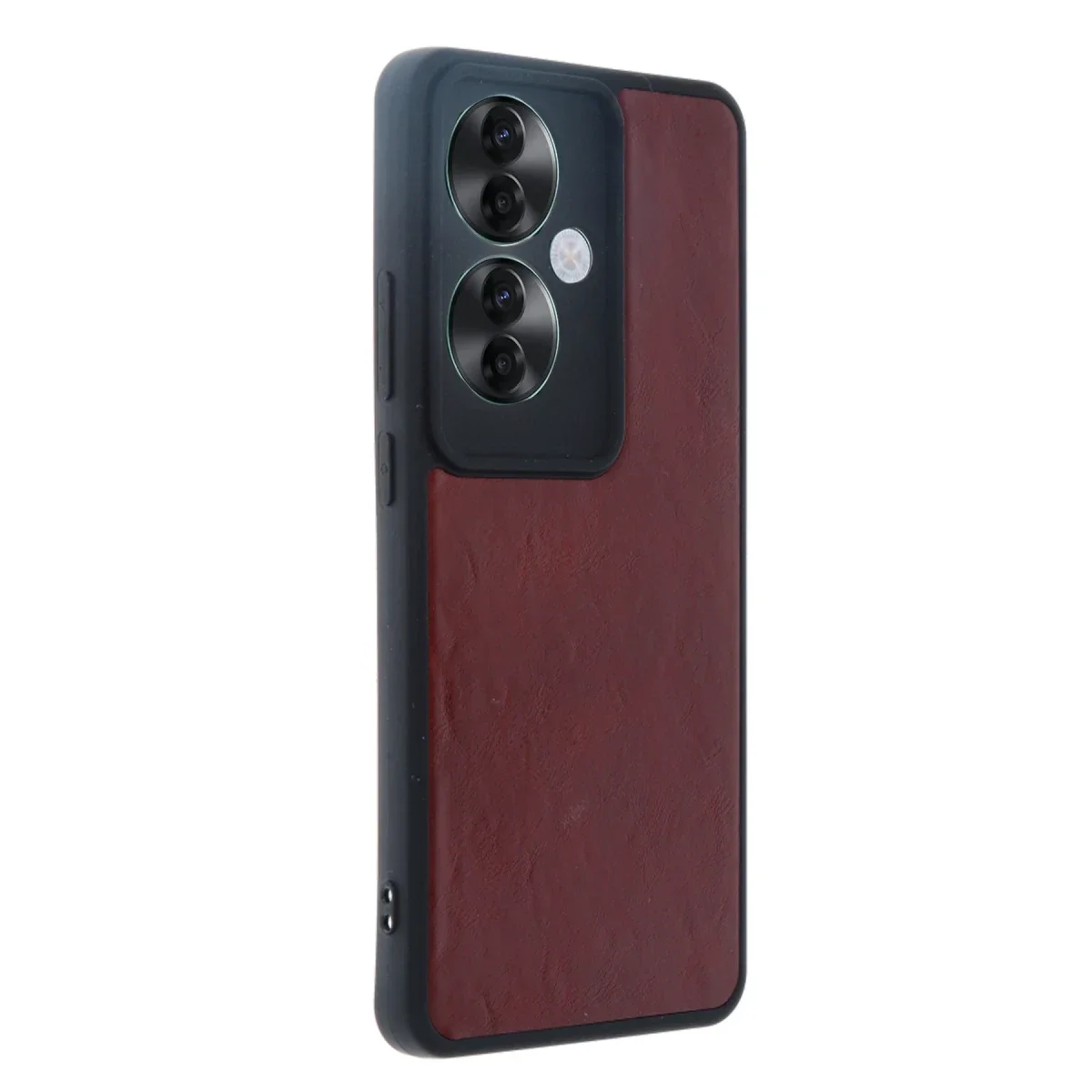 Oppo Reno 11F Kılıf Aras Deri Kapak - Bordo görsel 2