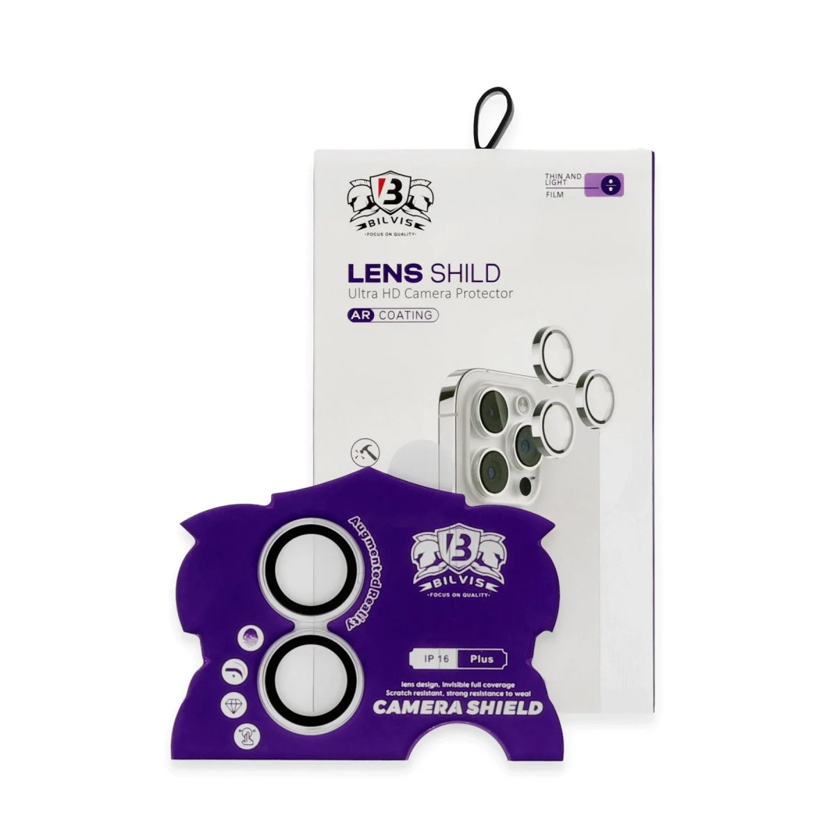 Apple İphone 16 Bilvis Titan Kamera Lens - Gümüş