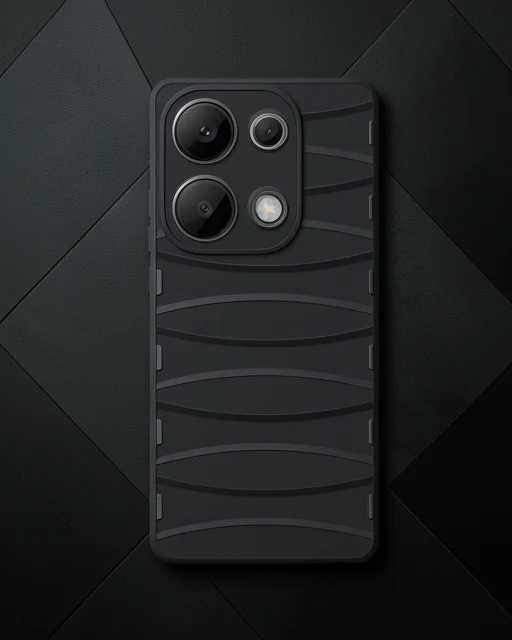 Xiaomi Redmi Note 13 Pro 4g Kılıf Bibercas Silikon Kapak - Siyah