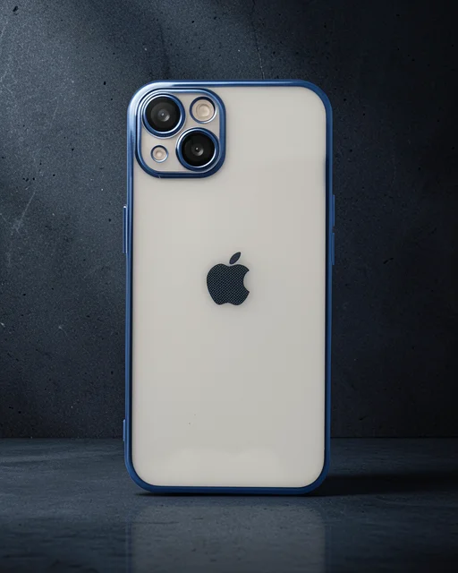 Apple İphone 13 Kılıf Razer Lensli Silikon - Lacivert