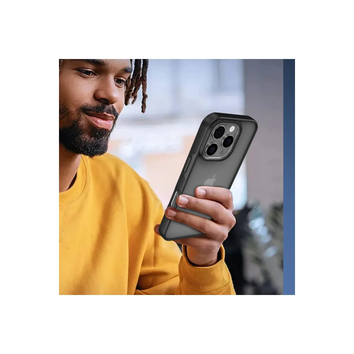 Apple İphone 16 Pro Max Kılıf Elegant Kapak - Siyah görsel 4