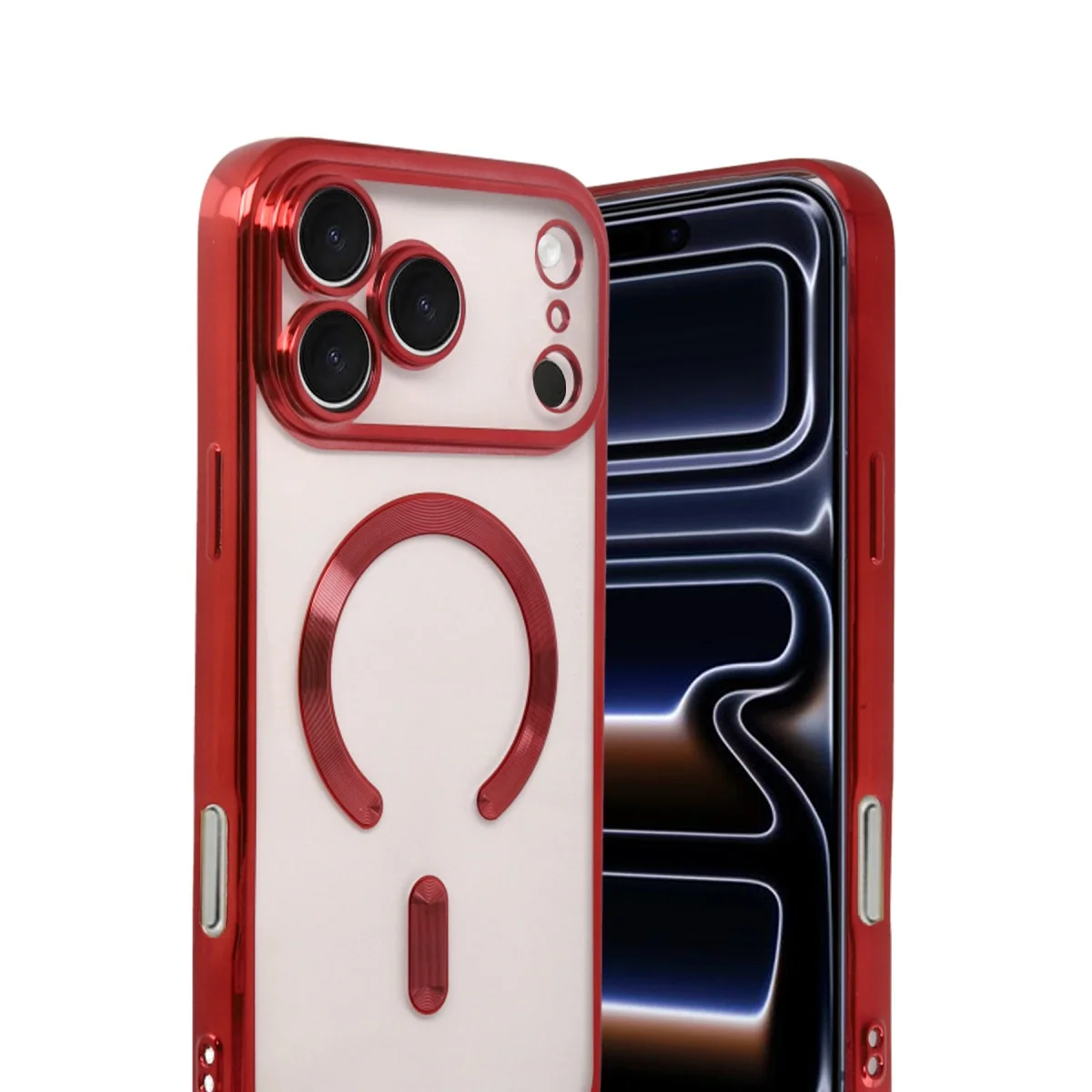 Apple İphone 17 Pro Kross Magneticsafe Kapak - Kırmızı görsel 2