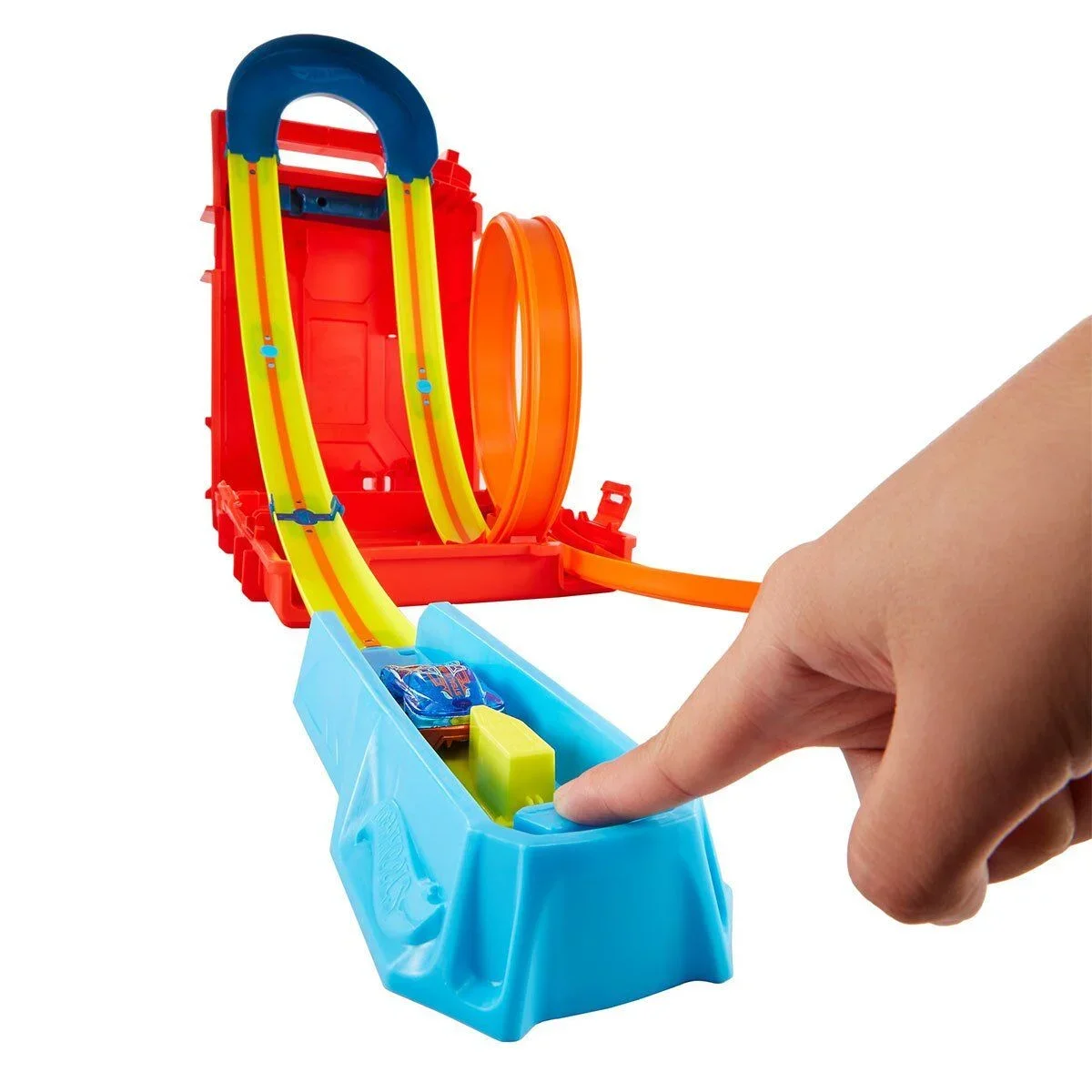 HDX78 HW Track Builder Benzin Bidonu Akrobasi Seti, Hot Wheels Track Builder görsel 4