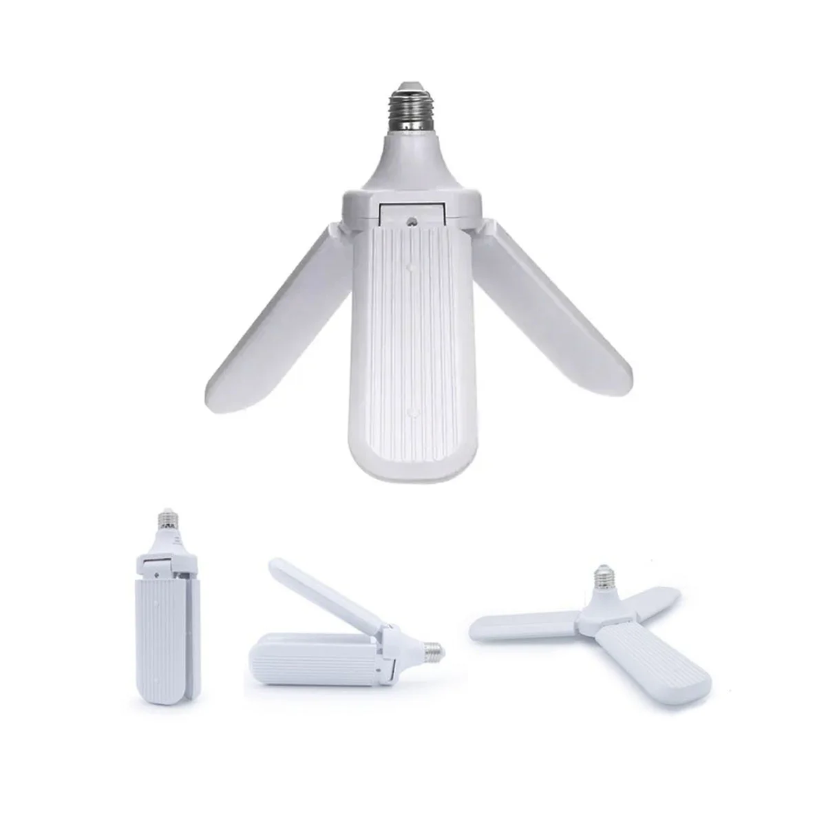 Pervane Model 3 Kollu Beyaz LED Ampul E27 24W görsel 2