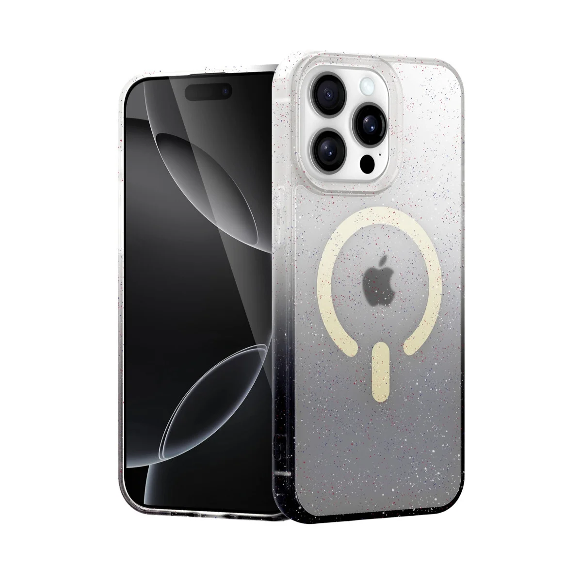 Apple İphone 14 Pro Max Pummel Shiny Magsafe Kapak - Siyah