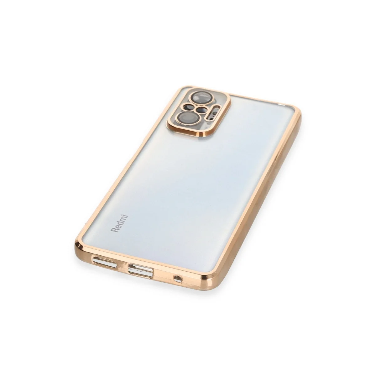 Xiaomi Redmi Note 10 Pro Kılıf Razer Lensli Silikon - Gold görsel 3