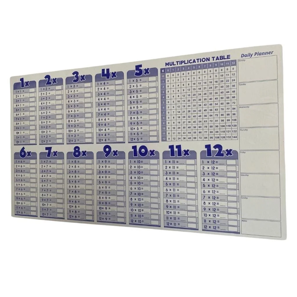 Statik Akıllı Kağıt Ingilizce Çarpım Tablosu 100x56 Cm görsel 3