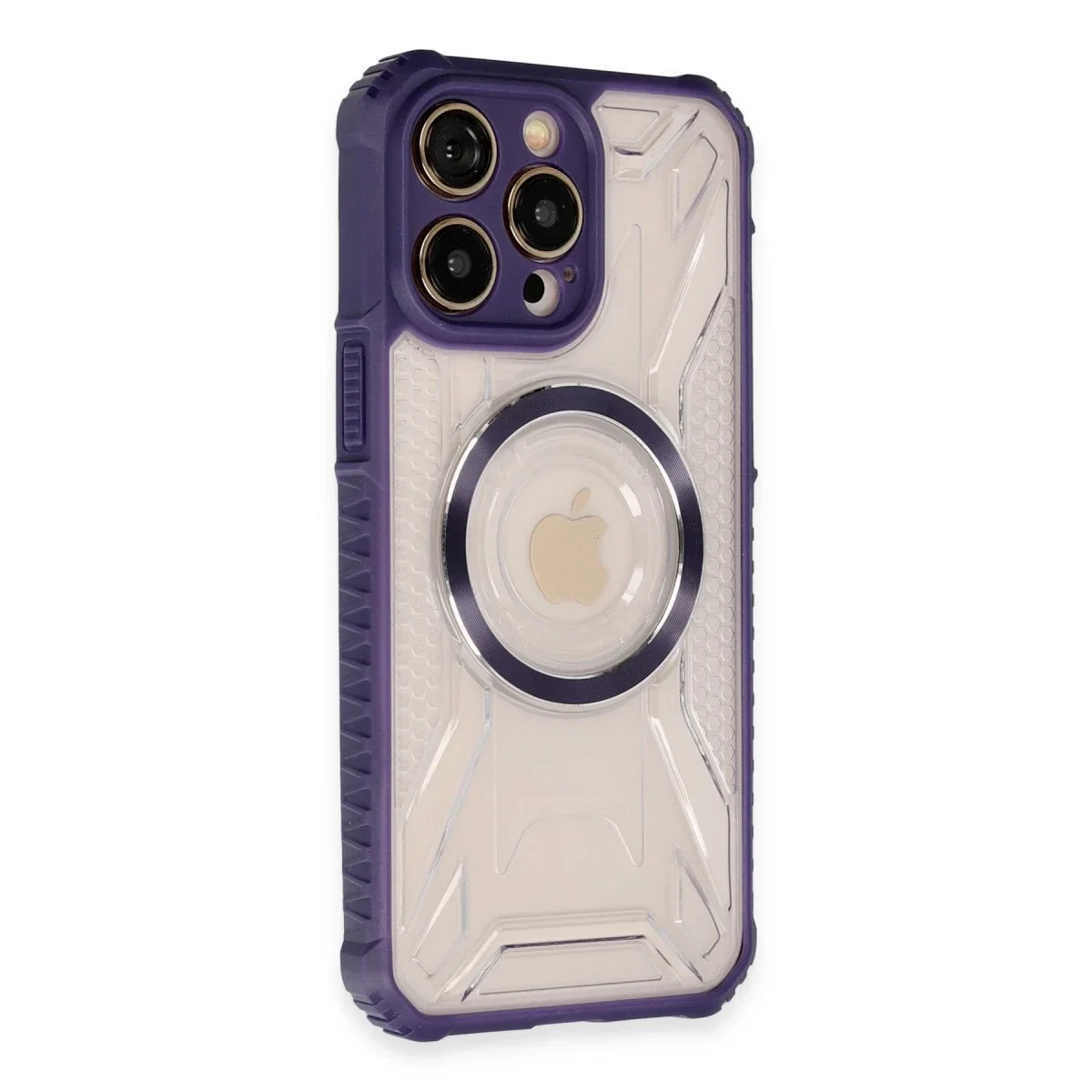Apple iPhone 13 Pro Max Kılıf Prag Magneticsafe Kapak - Derin Mor görsel 2