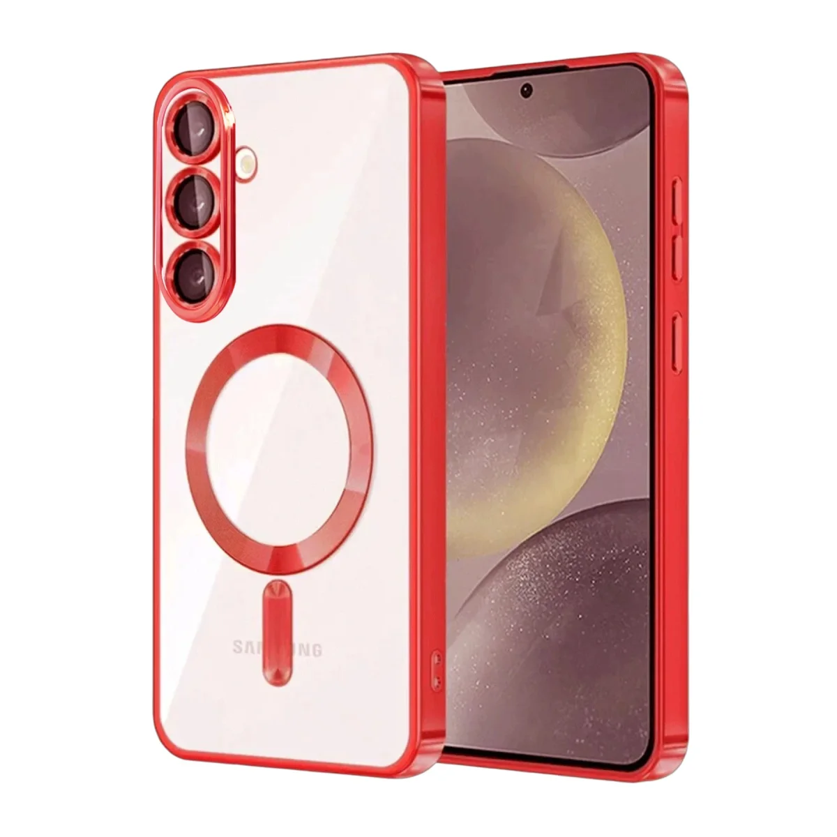 Samsung Galaxy A27 5G Kross Magneticsafe Kapak - Kırmızı